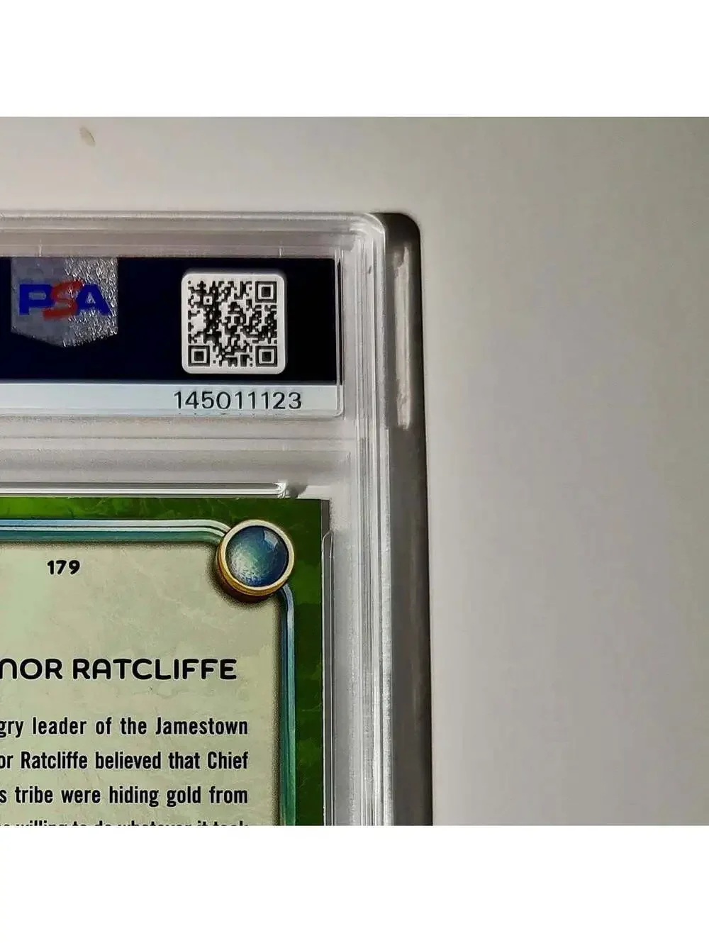 Governor Ratcliffe 2025 Topps Disney Wonder #179 Card Pocahontas PSA 10